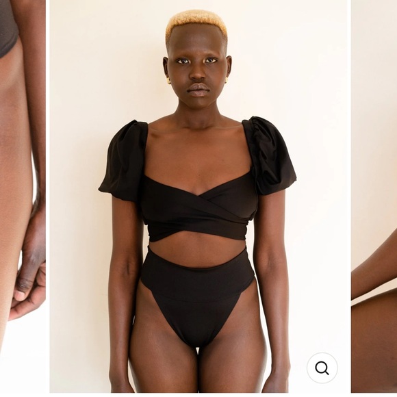 Londre The Banded Scrunch Bottom - Matte Black - Picture 1 of 6